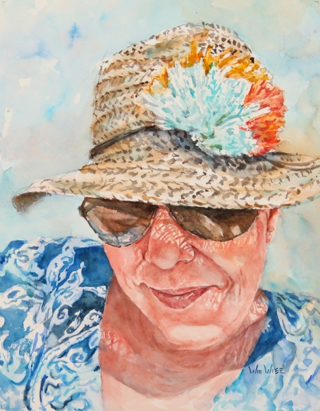 Steph, Watercolor 10.5 x 13.5" Not for Sale