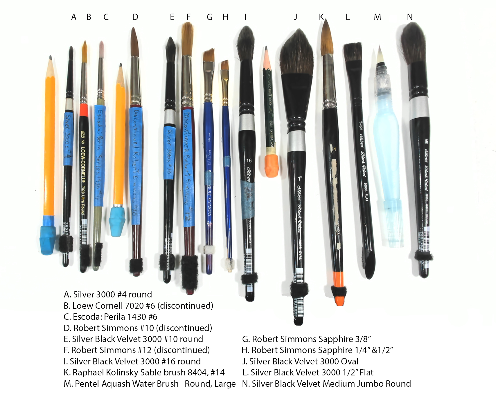 KOLINSKY SABLE W/C ROUND BRUSH 10